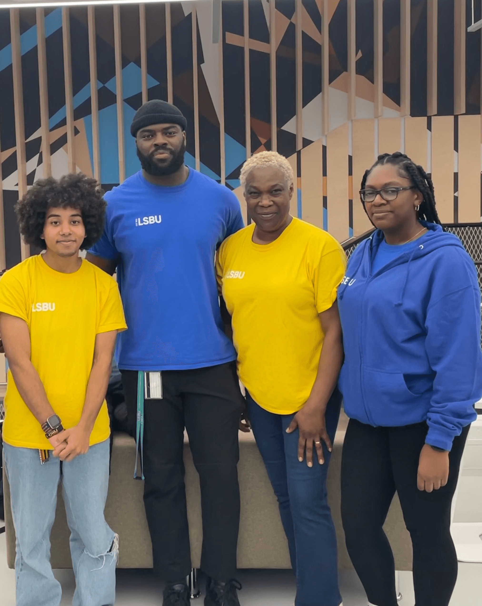 7 students and staff from the LSBU Black Students Mental Health Project team