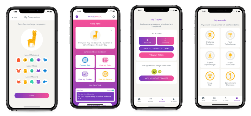 Move Mood app screenshots